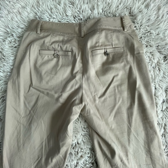 White House Black Market Tan Khaki Flare Pants - Picture 6 of 10